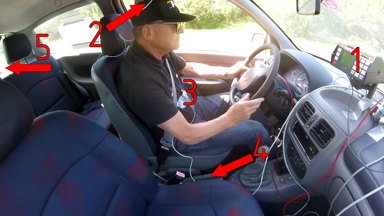Testiranje pojemkov osebnega vozila pri kontrolirani vožnji v območje izletne cone in izvedba računalniških simulacij